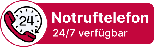 24/7 Notruftelefon Button