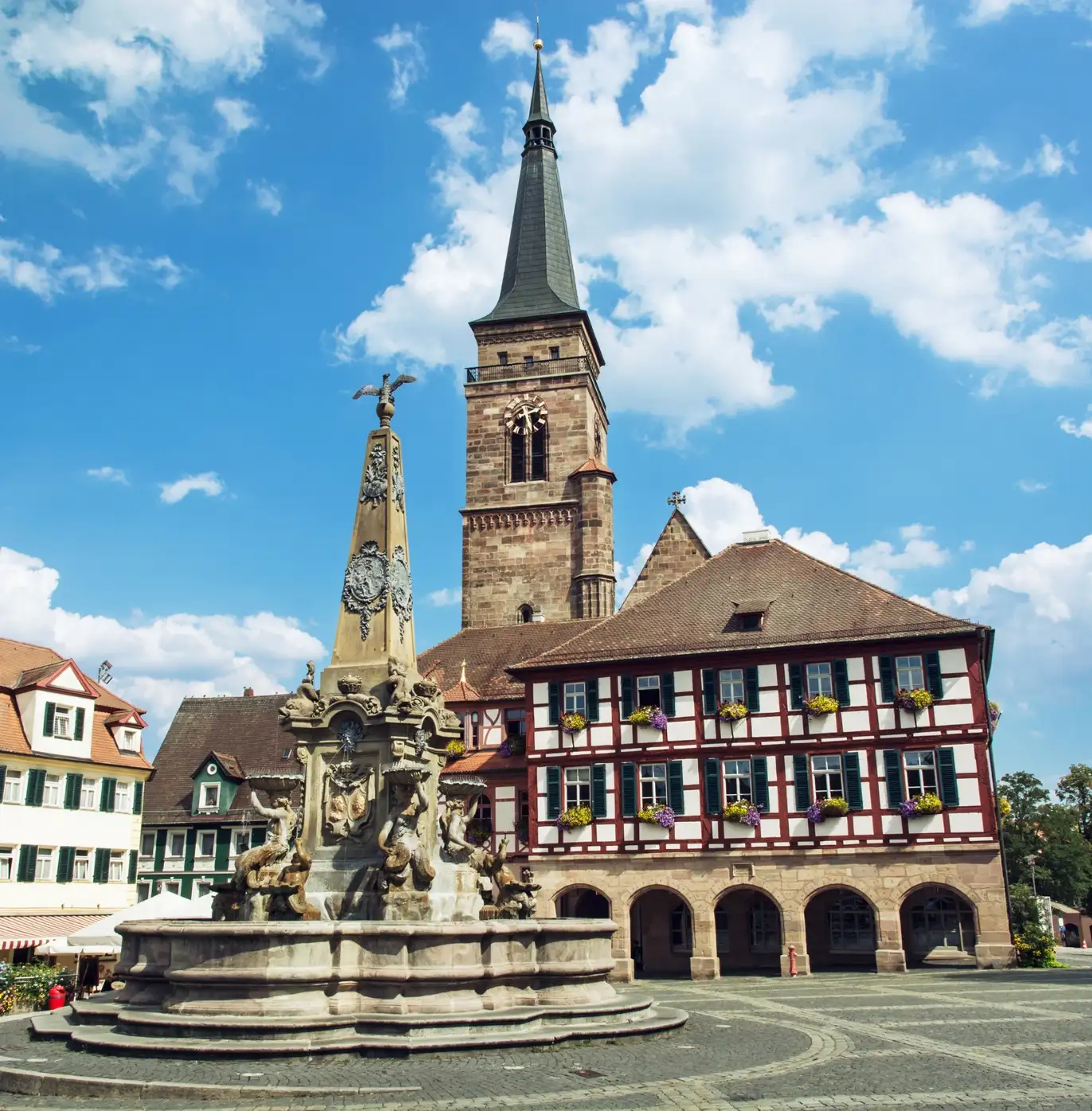 Königsplatz (Marktplatz) in Schwabach - Privatumzug in Schwabach